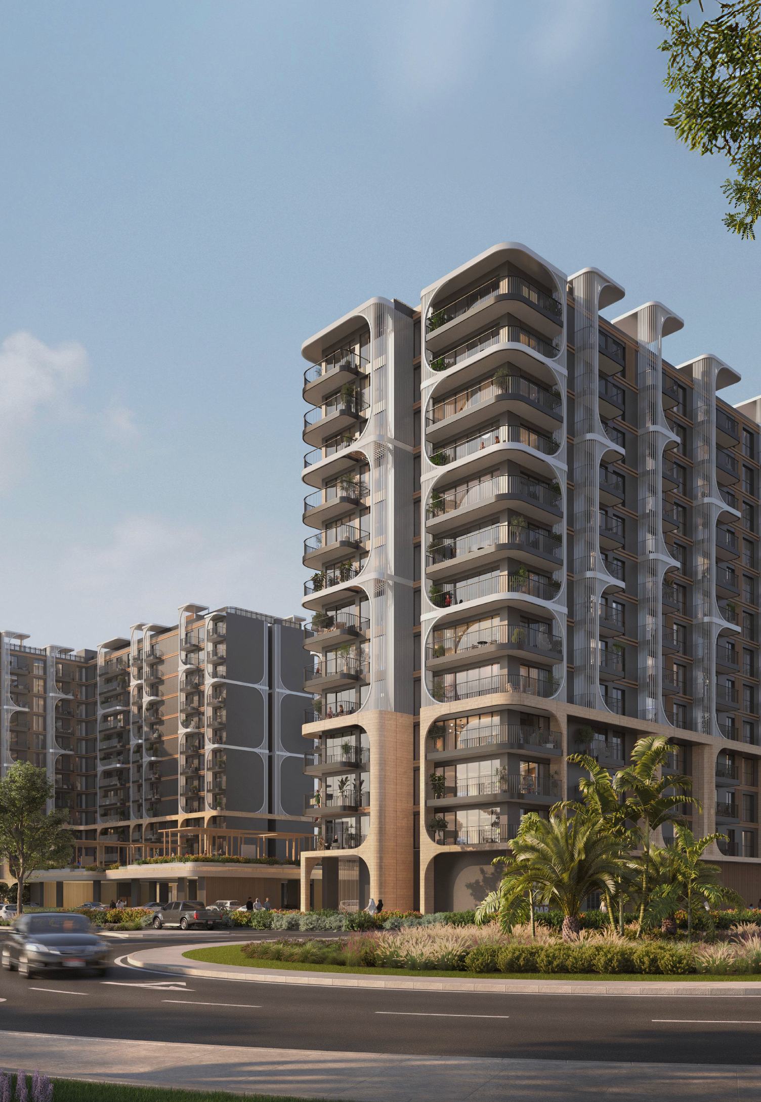 Yas Living luxury apartment building by Aldar on Yas Island, Abu Dhabi - modern architecture with premium amenities near F1 Circuit and Disney